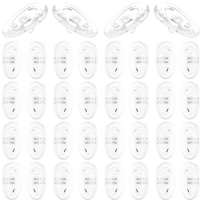 Healvian 20pairs Soft Silicone Nose Pads for Eyeglasses Air Chamber Design for Comfort and Non- Fit for Full-Frame Glasses and Sunglasses