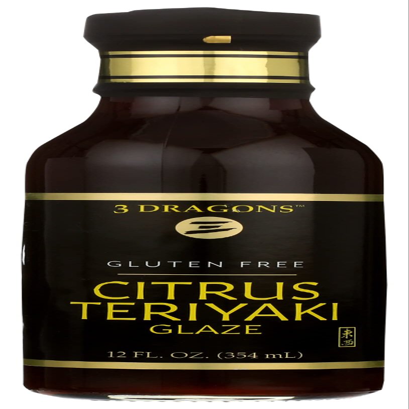 3 Dragons Citrus Teriyaki Glaze Sauce, Gluten Free, 12 Fluid Ounces (Pack Of 6)