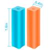 B Rush Medical Grade Silicone Chewie For Invisalign Aligners, Soft And Medium Aligner Tray Seaters, Orthodontic Munchies Teeth Chompers Blue/Orange Unscented with Aligner Removal Tool (2 Packs) view 2