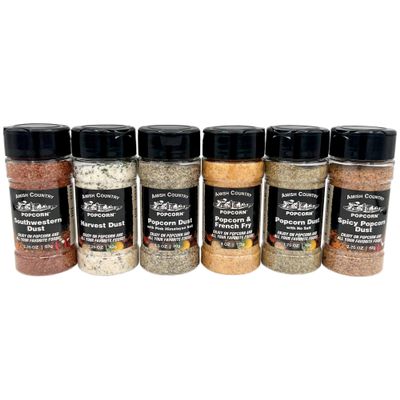 Amish Country Popcorn | 6 Pack Popcorn Dust Bundle | Old Fashioned, Non-GMO