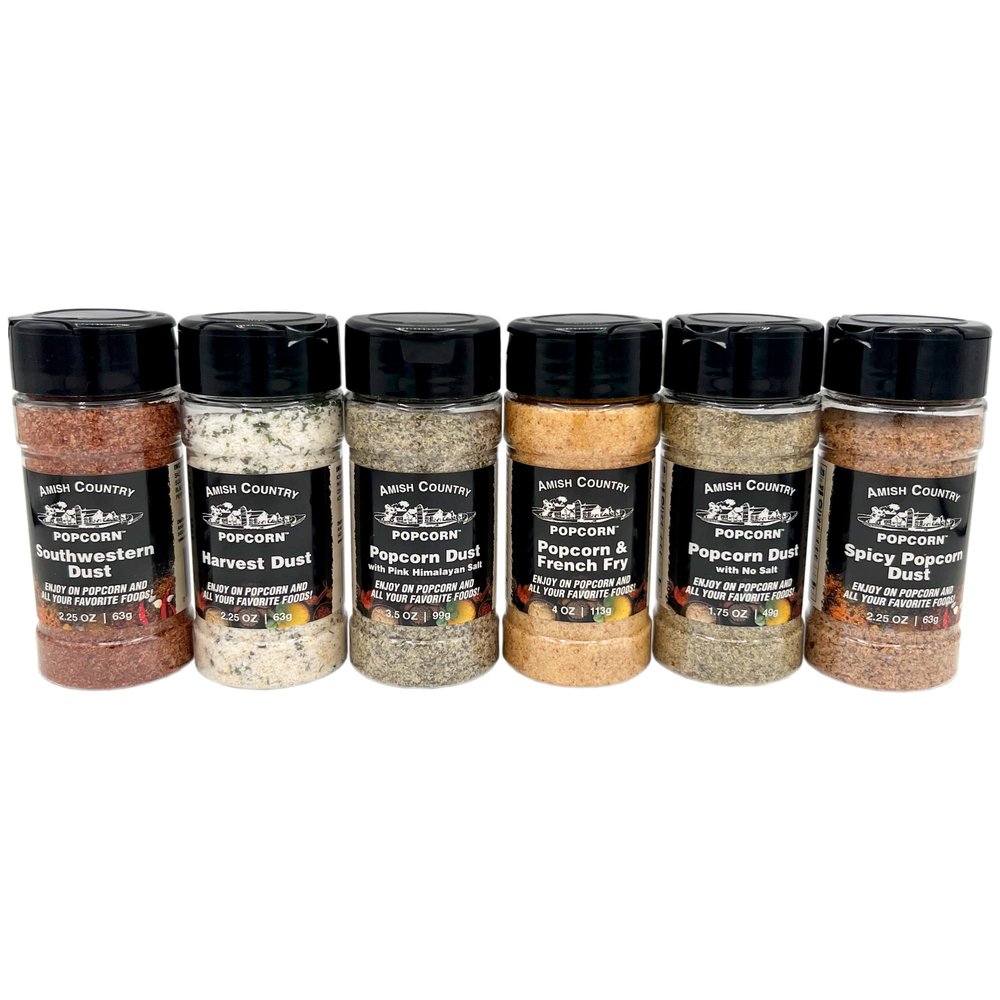 Amish Country Popcorn | 6 Pack Popcorn Dust Bundle | Old Fashioned, Non-GMO