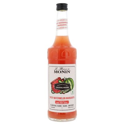 Monin - HomeCrafted Spicy Watermelon Margarita Cocktail Mixer, Ready-to-Use Drink Mix, Just Add Tequila, Refreshingly Sweet & Spicy Cocktail Mix, Perfect for Cocktails & Frozen Beverages (750mL)