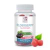 Antioxidant-Rich - Elderberry Gummies - All-Natural Immune Support - Delicious Raspberry Flavor, Non-GMO, Gluten-Free, Black Elderberry with Vitamin C, Natural Antioxidants, 1 Bottle, 60 Gummies view 2