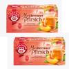 Teekanne - 2x Mediterraner Pfirsich (Mediterranean Peach) Tea Bags 50g (Each Box is 20 Tea Bags) view 1