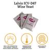 Craft A Brew - Lalvin ICV-D47 Wine Yeast - Dry Wine Yeast - For Full-Bodied, Complex White Wines & Meads - Ingredients for Home Fermenting - Wine Making Supplies - [12 Pack] view 2