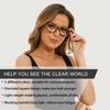 3 Pack Readers for Women Oprah Style Square Reading Glasses with Spring Hinge Blue Light Blocking for Men Ladies LZT +3.25 view 4