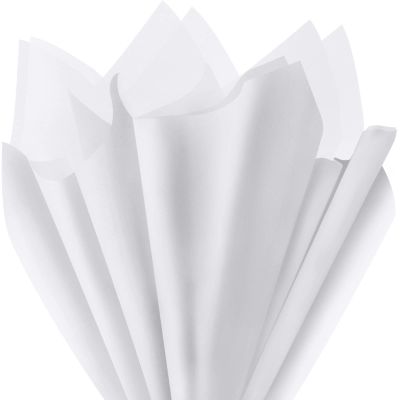EUSOAR White Tissue Paper, 20x15 inches, 200pcs Present Gift Packaging Wrapping, DIY Decorative Craft Tissue Paper for Birthday Party, Weddings