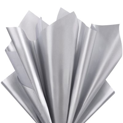 EUSOAR Silver Gift Packaging - 500pcs 20x15 inches Flower Wrapping Tissue Paper Sheets for Crafts, Gift Bags, DIY Decorative Art, Birthday Party, Wedding