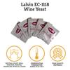 Craft A Brew - Lalvin EC-1118 Wine Yeast - Neutral Dry Wine Yeast - For Reds, Whites & Sparkling Wines, Hard Ciders & Seltzers - Ingredients for Home Fermenting - Wine Making Supplies - [5 Pack] view 2