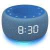 Buffbee Sound Machine & Alarm Clock 2-in-1, 0-100% Clock Face Brightness, Bottom Colored Light, Sleep Timer, Precise 30-Level Volume Control White Noise Machine - Twilight view 1