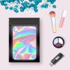 50 Pack Black Mylar Bags, Plastic Smell Proof Bag Reusable Holographic Bags Small Ziplock Bag with Clear Window Jewelry Sample Gift Food Bags Small Business Packaging Supplies (3" x 5") view 3