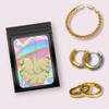 50 Pack Black Mylar Bags, Plastic Smell Proof Bag Reusable Holographic Bags Small Ziplock Bag with Clear Window Jewelry Sample Gift Food Bags Small Business Packaging Supplies (3" x 5") view 4