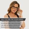 3 Pack Readers for Women Oprah Style Square Reading Glasses with Spring Hinge Blue Light Blocking for Men Ladies LZT +1.5 view 4