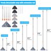 82 Inch Wall Mop with Long Handle Wall Cleaning Mop with 39.8-82 Inch Extension Pole 360 Rotatable Wall Cleaner Mops Triangle Mop Kit for Walls Ceiling Window Skirting (As Shown in The Picture) view 4