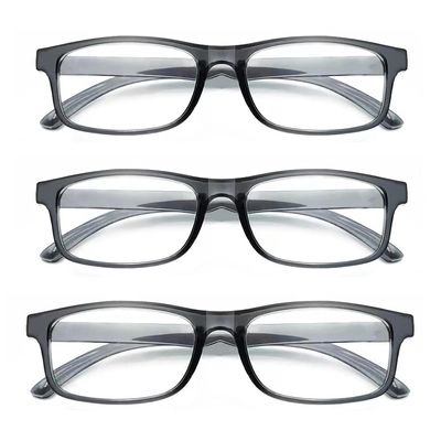 CVVTSPE 3 Pack Reading Glasses Blue Light Blocking,Reading Glasses for Women Men,Anti UV/Glare Filter Lightweight Eyeglasses (3 Pack Grey, 3.5, multiplier_x)