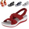 ZHONGLE Women's Dr.Care Orthopedic Arch Support Reduces Pain Comfy Sandal,Women's Ultra-Comfy Breathable Sandals,Orthotic Sandals for Women (Red,7.5) view 1