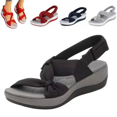 ZHONGLE Women's Dr.Care Orthopedic Arch Support Reduces Pain Comfy Sandal,Women's Ultra-Comfy Breathable Sandals,Orthotic Sandals for Women (Black,8.5)