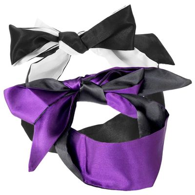 2pcs Satin Eye Mask Breathable Eyeshade for Sleeping Travel Meditation Lightweight Creative Eye Cover