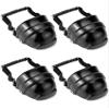 QWORK Metatarsal Toe Guard Protectors, 2 Pairs Plastic Unisex Toe Shoes, Lightweight Foot Shield, Safety Footwear Metatarsal Guardsfor Warehouse, Factory & Site Visits view 1