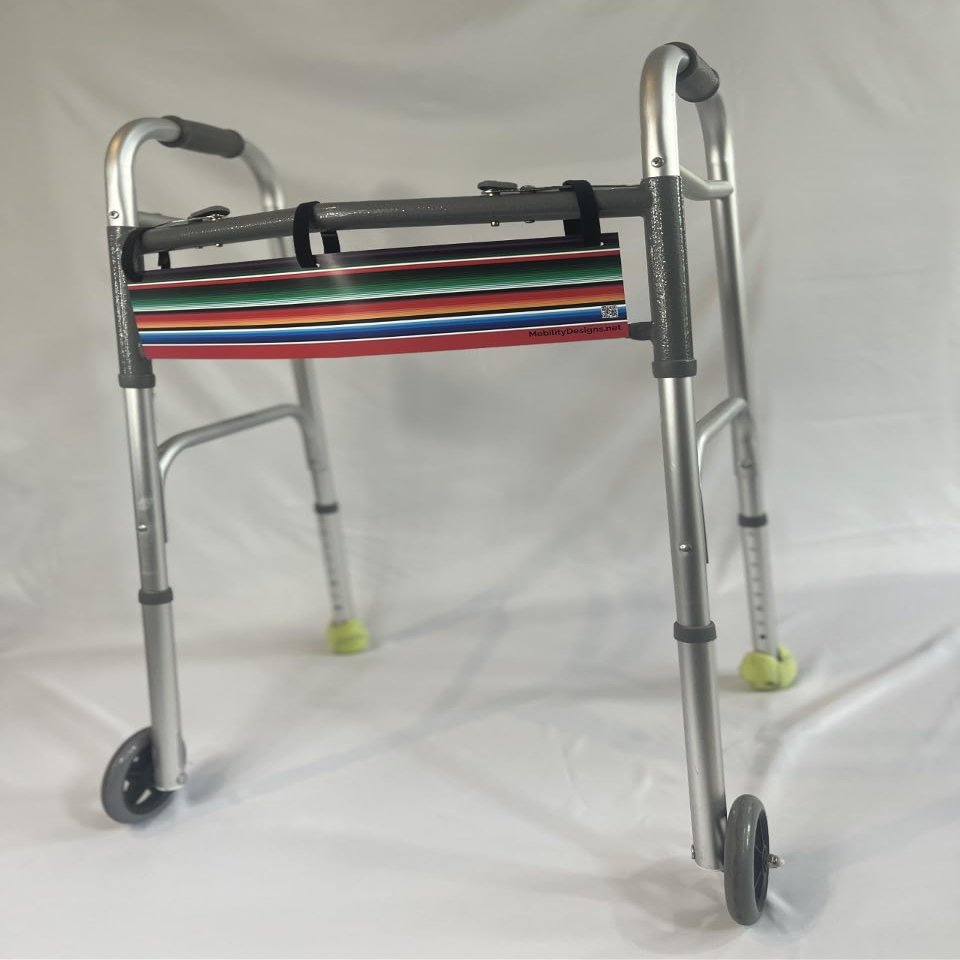 Walker Name Plate, Rollator ID, Name tag for Mobility aid, Serape