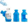3 Pack Insulin Vial Bottle Protector Sleeve for Diabetic, Silicone Protective Case to Protect Insulin Vial from Breaking, Suitable for 10ml Short Insulin Vials (Blue) view 1
