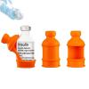 3 Pack Insulin Vial Bottle Protector Sleeve for Diabetic, Silicone Protective Case to Protect Insulin Vial from Breaking, Suitable for 10ml Short Insulin Vials (Orange) view 1