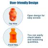 3 Pack Insulin Vial Bottle Protector Sleeve for Diabetic, Silicone Protective Case to Protect Insulin Vial from Breaking, Suitable for 10ml Short Insulin Vials (Orange) view 2