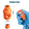 3 Pack Insulin Vial Bottle Protector Sleeve for Diabetic, Silicone Protective Case to Protect Insulin Vial from Breaking, Suitable for 10ml Short Insulin Vials (Orange) view 3