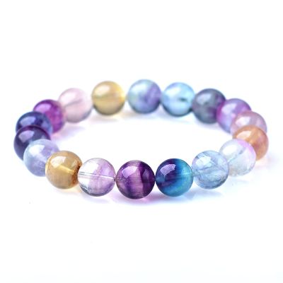 Natural Bracelet Crystal Stone Adjustable Women's Bracelet,Fluorite Bracelet,10-12mm