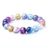Natural Bracelet Crystal Stone Adjustable Women's Bracelet,Fluorite Bracelet,10-12mm view 1