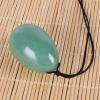 Drill 30 * 20 MM Yoni Egg 100% Natural Stone Jade Crystal Egg Mineral Ball Kegel Massage,Green Aventurine view 1