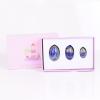 AOWNE Kegel Exercise Tools Natural Lapis Lazuli Yoni Egg Crystal Quartz Massage Ball,3 Pcs Gift Box view 1