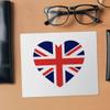 Azeeda 2 x 'Union Jack Heart' Microfibre Lens/Glasses Cleaning Cloths (LC00019699) view 2