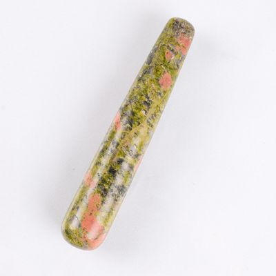 AOWNE Massage Wand Yoni Natural Crystal Mineral Quartz Tool,unakite