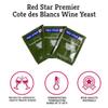 Craft A Brew - Red Star Premier Cote des Blancs Wine Yeast - Dry Wine Yeast - For Fruity & Aromatic White Wines, Hard Ciders - Ingredients for Home Fermenting - Wine Making Supplies - 15 Pack view 2