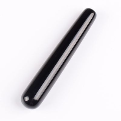 AOWNE Massage Wand Yoni Natural Crystal Mineral Quartz Tool,Obsidian
