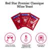 Craft A Brew - Red Star Premier Classique Wine Yeast - Dry Wine Yeast - For Reds, Whites, & Ross - Ingredients for Home Fermenting - Wine Making Supplies - 15 Pack view 2