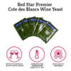 Craft A Brew - Red Star Premier Cote des Blancs Wine Yeast - Dry Wine Yeast - For Fruity & Aromatic White Wines, Hard Ciders - Ingredients for Home Fermenting - Wine Making Supplies - 5 Pack view 2