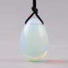 Big Yoni Egg 100% Natural Stone Jade Crystal Egg Drill 45 * 30 MM Mineral Ball Kegel Massage,45x30 Opalite view 1