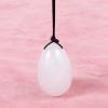 AOWNE 40x25MM Yoni Egg Natural Stone Kegel Massage Ball Crystal Rose Quartz Jade Tool,White Jade view 1