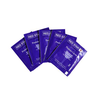 Craft A Brew - Red Star Premier Cuvee Wine Yeast - Fast, Clean, Neutral Dry Wine Yeast - For Reds, Whites & Sparkling Wines - Ingredients for Home Fermenting - Wine Making Supplies - 5 Pack