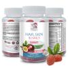 biotin gummies - HAIR, SKIN & NAILS GUMMIES - Essential Vitamins, Biotin supplement, Collagen, Passion Fruit, Beautiful Skin vitamins, Strong Nails gummies, vitamin d gummies, 1 Bottle, 60 Gummies view 1