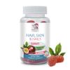 biotin gummies - HAIR, SKIN & NAILS GUMMIES - Essential Vitamins, Biotin supplement, Collagen, Passion Fruit, Beautiful Skin vitamins, Strong Nails gummies, vitamin d gummies, 1 Bottle, 60 Gummies view 2