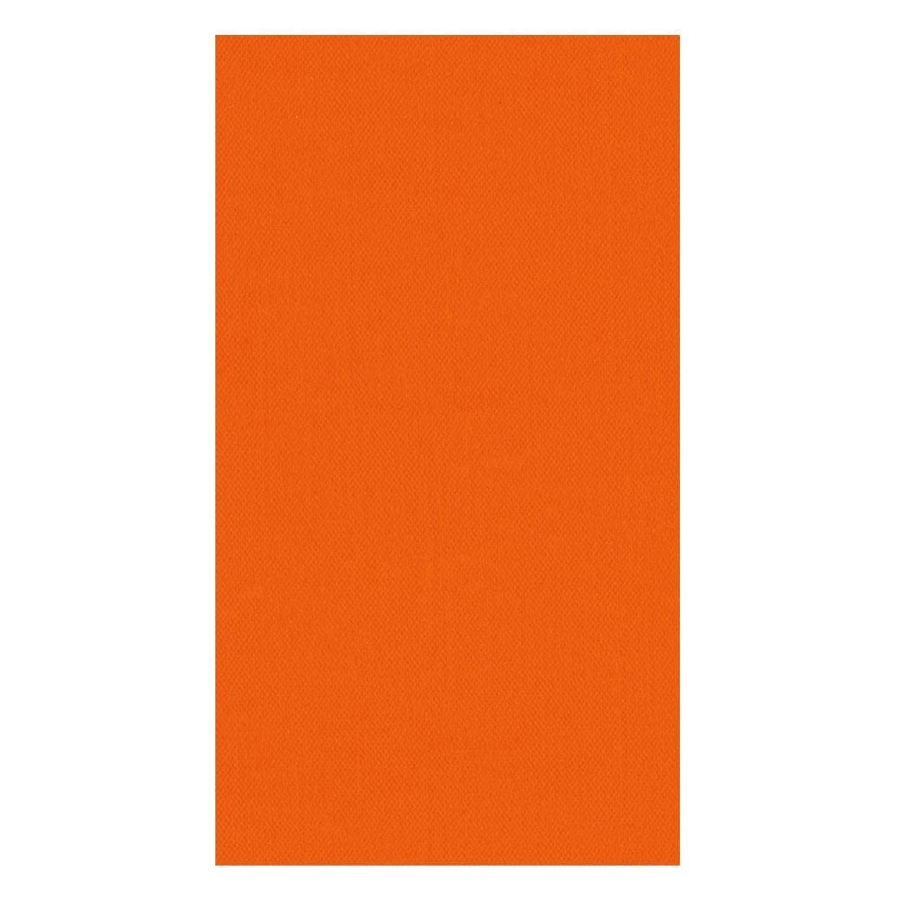Caspari Tangerine Paper Linen Guest Towel Napkins - 12 Per Package - 2 Packages