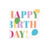 Caspari Birthday Surprise Boxed Cocktail Napkins in White- 40 Per Box - 2 Packages view 1