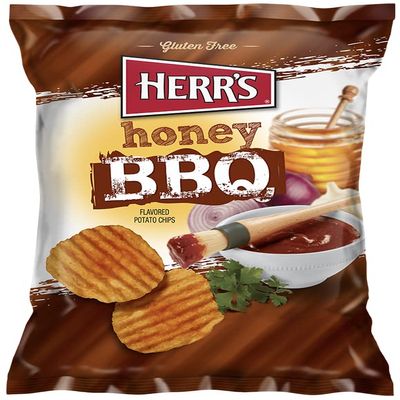 Herr's Honey BBQ Potato Chips, 2.75 Ounce (Pack of 3 bags)