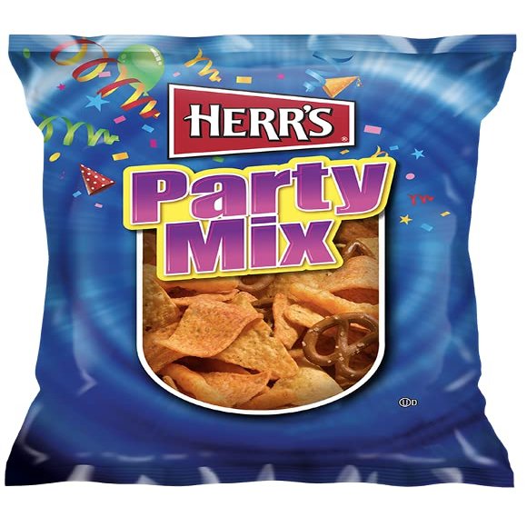 Herr's Party Mix 4.5 oz. Bags - 9 / Case