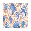 Caspari Shell Toile Luncheon Napkins in Coral & Blue - 20 Per Package - 4 Packages view 1