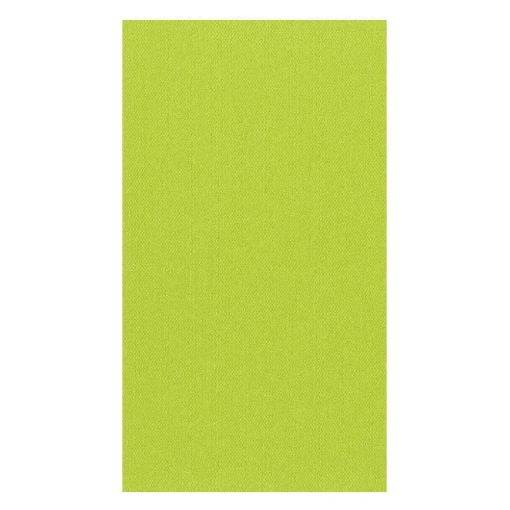 Caspari Lime Green Paper Linen Guest Towel Napkins - 12 Per Package - 2 Packages