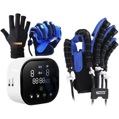 syrebo C10 Robotic Gloves for Post-Stroke Hemiplegia & Arthritis - Adjustable Strength Hand Rehabilitation Equipment, Home Physical Therapy Trainer